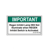 24-02146-000 REGEN INHIBIT LABEL,ENGLISH