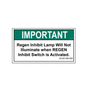 24-02146-000 REGEN INHIBIT LABEL,ENGLISH