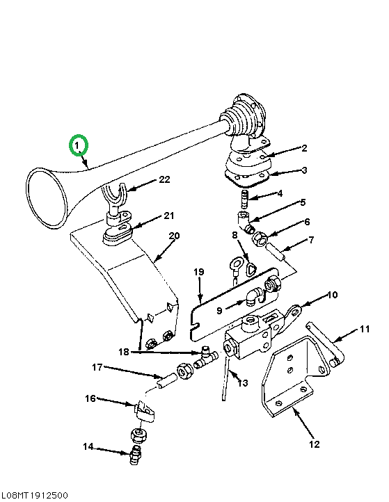 244283R91 HORN,KIT AIR HORN ASM