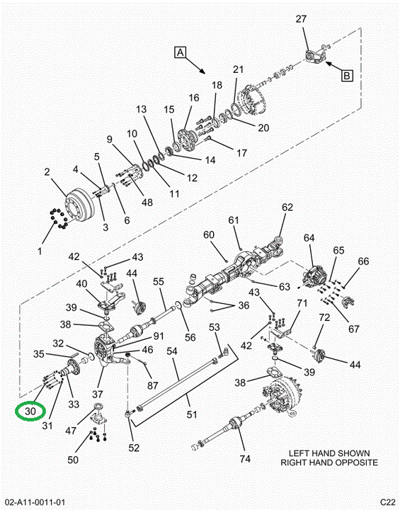 24874R1 BOLT 5/8 X 1-3/4 PHC TYPE 8