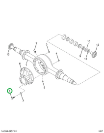 24881R1 Bolt, 5/8 X 4 Phc Type 8