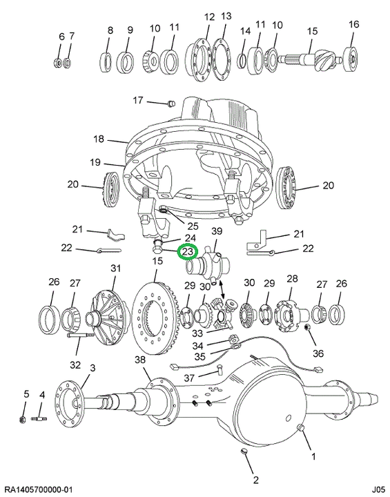 24896R1 BOLT HH 3/4-10X5 PHC TYP 8