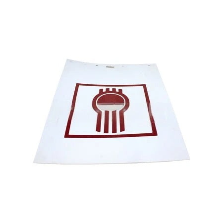 24X30WKWB MUDFLAP-WHITE 3/16 30 KW BUG RED POLY