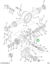 2500154C1 WASHER-THRUST DIFF PINION