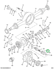 2500177C91 BEARING-CONE INR/OTR PINION
