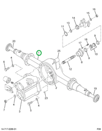 2500264C1 HOUSING F/R 14GTM N P R HEND
