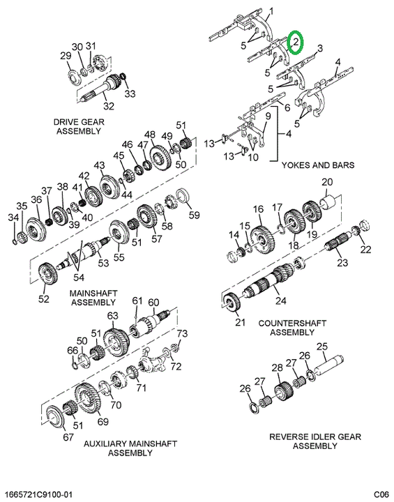 2500297C91 BAR SHIFT 2ND/3RD