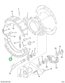 2500414C91 BRAKE,SET LINING NAB456