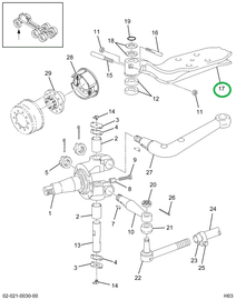 2500484C1 Beam, I Front Axle