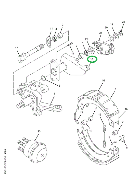 2500645C91 BRACKET BRK CAMSHAFT & CHAMBER