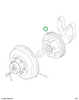 2500654C91 HUB ASSY FAN DR W/IDLER PULLEY