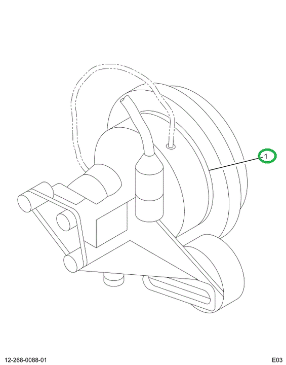 2500676C1 BASE FAN DRIVE PULLLEY