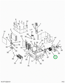 2500920C1 CLIP HEATER BLWR WHL
