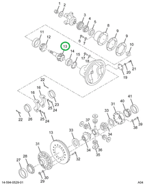 2501042C91 Gear Set, Ring And Pinion Diff
