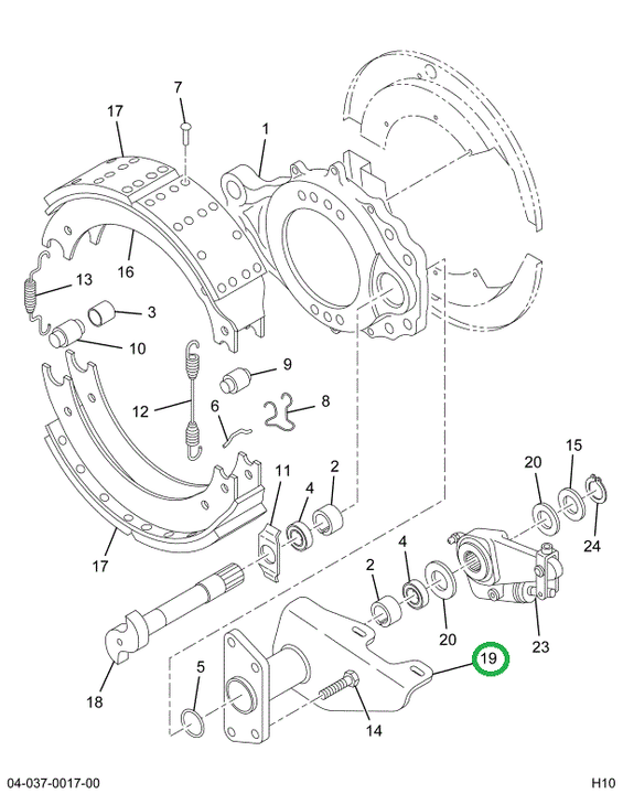 2501172C91 BRACKET BRK CAMSHAFT & CHAMBER