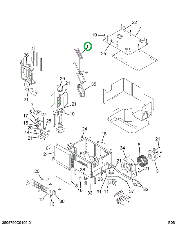 2501238C1 CORE ASM HEATER
