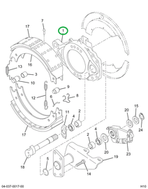 2501244C91 Spider, Brake With Bushing And