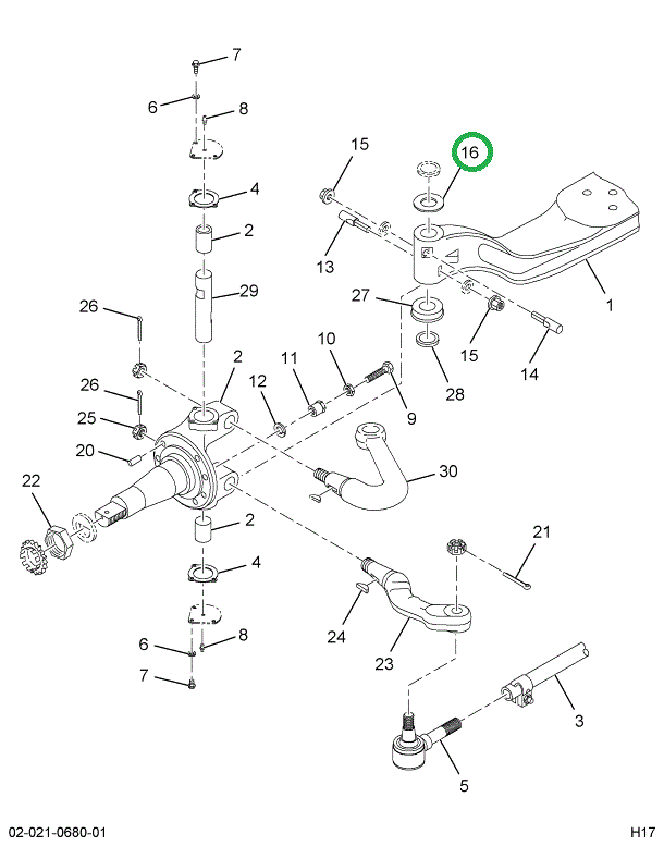 2501610C1 SHIM KING PIN BRG .020