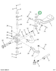 2501610C1 SHIM KING PIN BRG .020