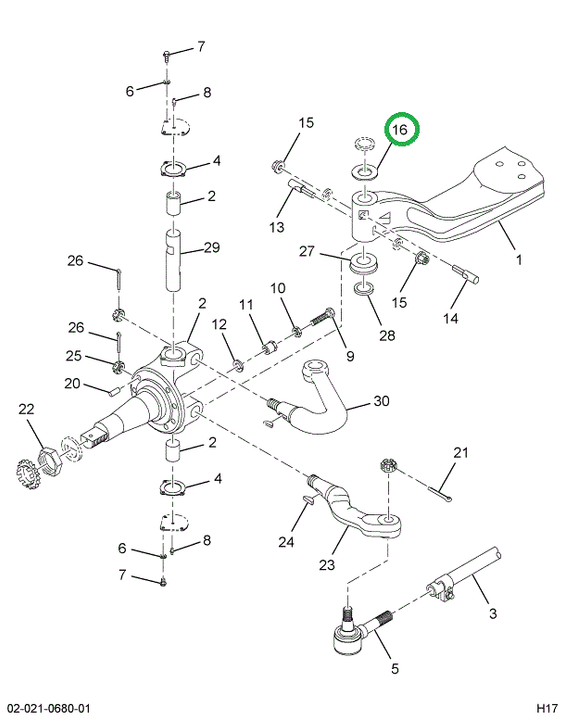 2501610C1 SHIM KING PIN BRG .020