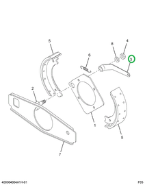 2501641C1 LEVER DRUM BRK OPERATING