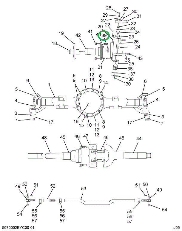 2501775C1 SEAL OIL FRT AXLE SHAFT