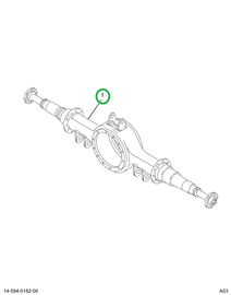 2501781C1 Housing, Axle, Rear