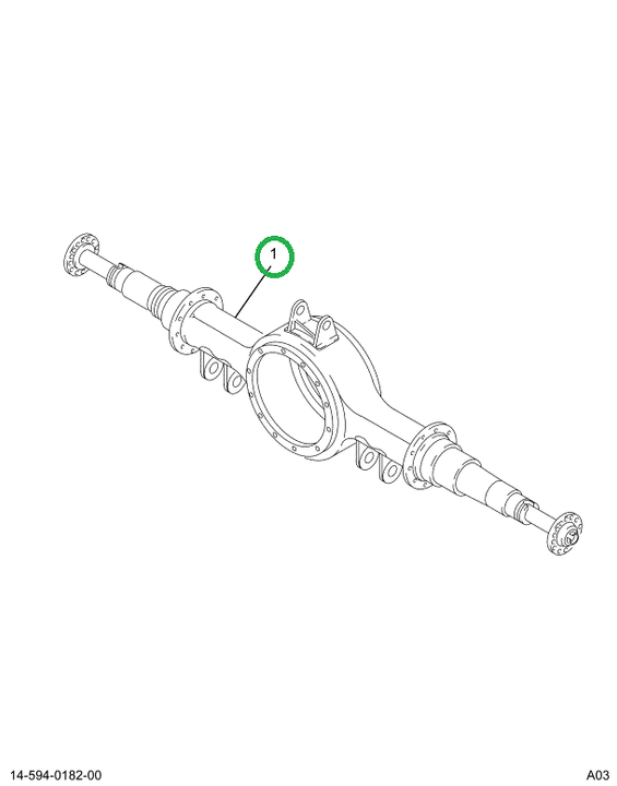 2501781C1 Housing, Axle, Rear