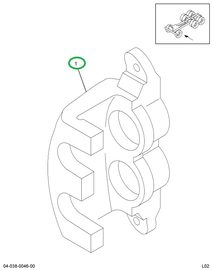 2501845C91 BODY,KIT TIE BAR W/TORX HEAD B
