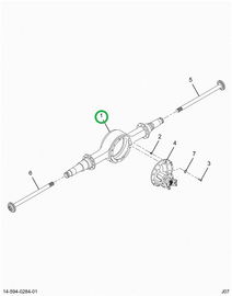 2502006C1 Housing, Rear Rear Axle