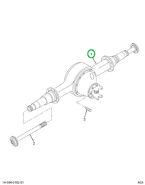 2502025C1 Housing, Rear Rear Axle