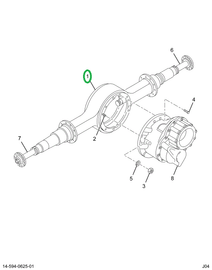 2502073C1 Housing, Rear Rear Axle