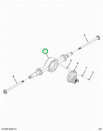 2502083C1 HOUSING R/R AXLE AIR 14HRB