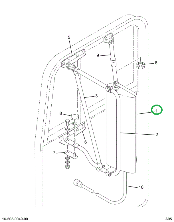 2502172C91 HEAD MIR HTD & MTRZD RH