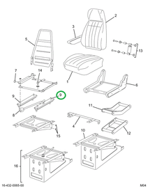 2502303C1 BOLT SPL SQ NECK TRACK STUD