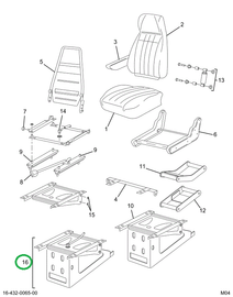 2502306C1 Base, Seat, Driver, Swivel