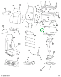 2502314C91 Pedestal, Seat Upper Base