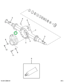 2502487C1 Housing, Rear Rear Axle