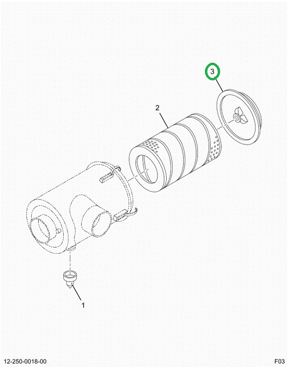 2502509C1 COVER AIR CLEANER