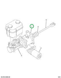 2502522C92 HYDROVAC,HEAD PWR BRK CYL L/MO