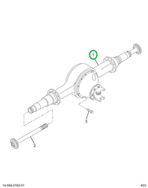 2502531C1 Housing, Rear Rear Axle
