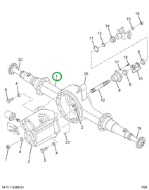 2502535C1 Housing, Forward Rear Axle