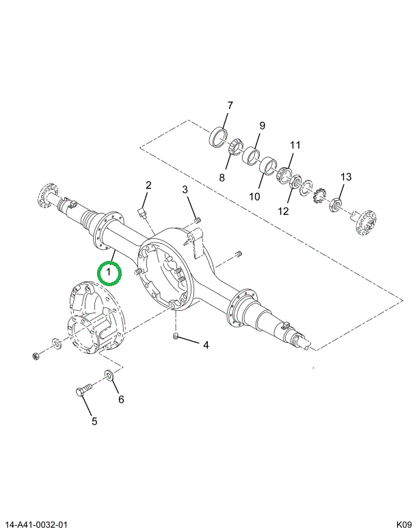 2502537C1 Housing, Rear Rear Axle