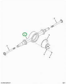 2502540C1 Housing, Rear Rear Axle