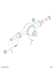 2502542C1 Housing, Axle Rear
