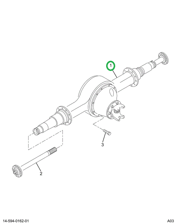 2502542C1 Housing, Axle Rear