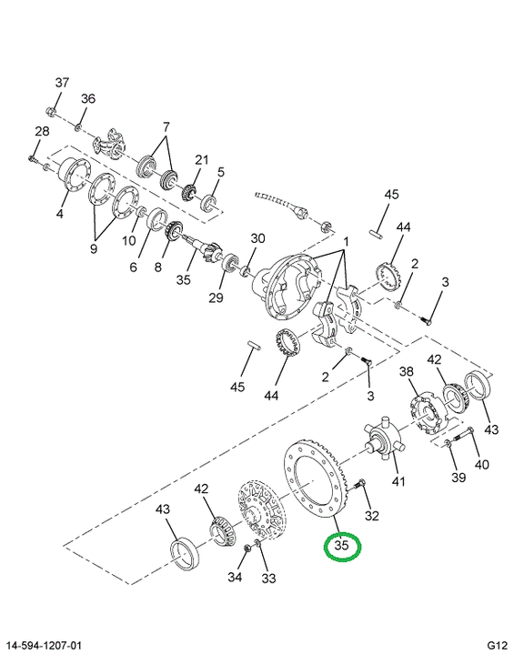 2502651C91 Gear Set, Ring And Pinion Diff