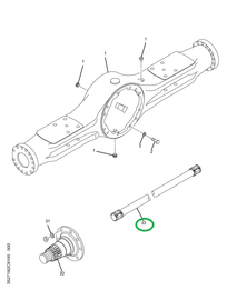 2502710C1 Shaft, Axle Left, Rear