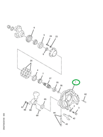 2502723C91 Carrier, Differential W/bolts
