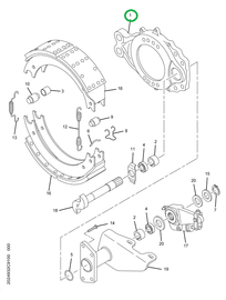 2503224C91 Spider, Brake With Bushing And